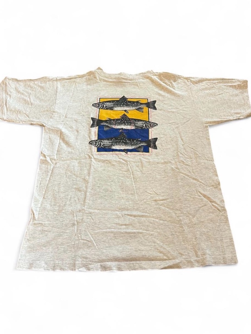 Vintage 90s Columbia Sportswear Co Gray Fishing Catch Shirt Size L